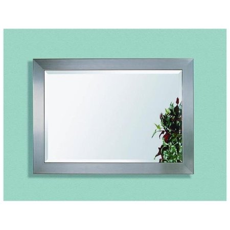 BASSETT MIROR CO INC Basset 63307-1814EC Stainless Wall Mirror - Brushed Chrome 63307-1814EC